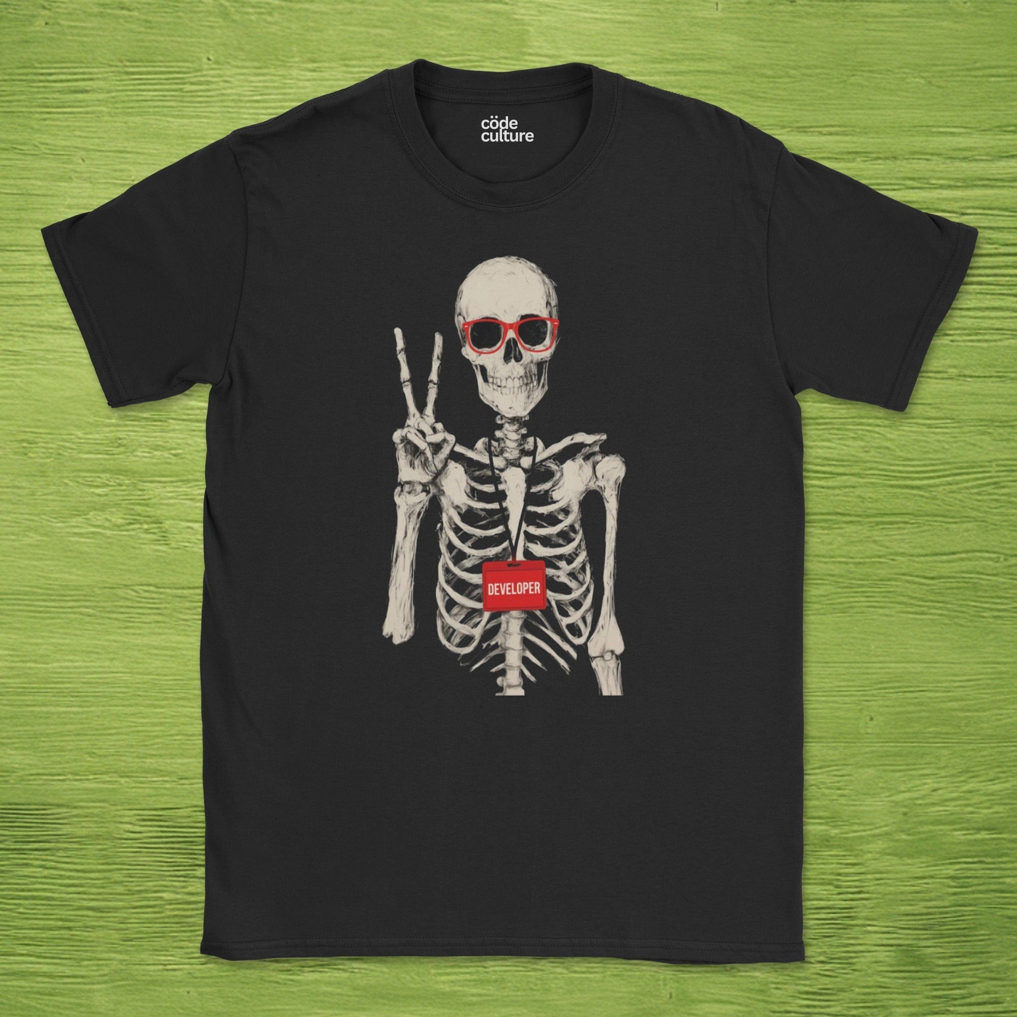 skeleton developer shirt