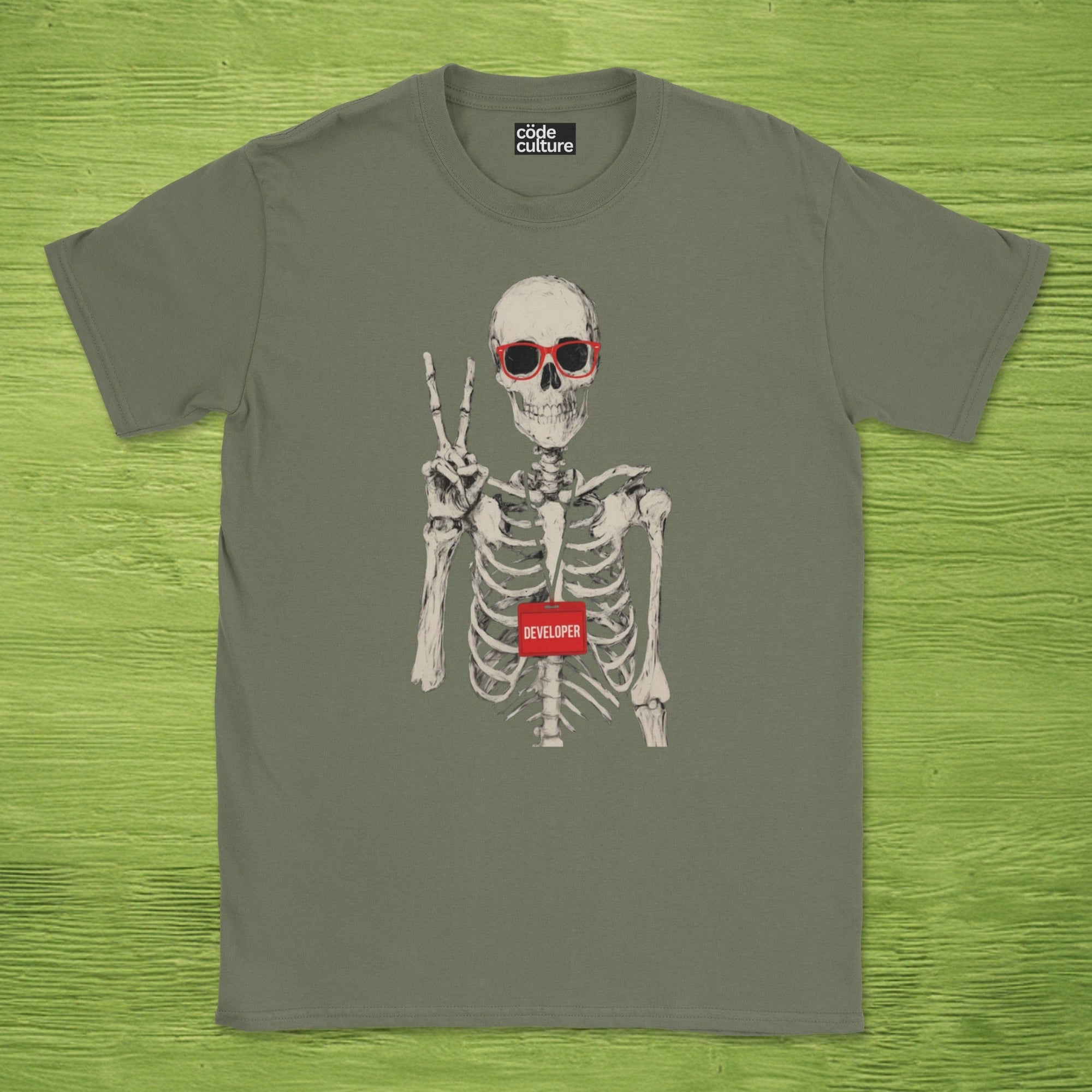 skeleton developer shirt