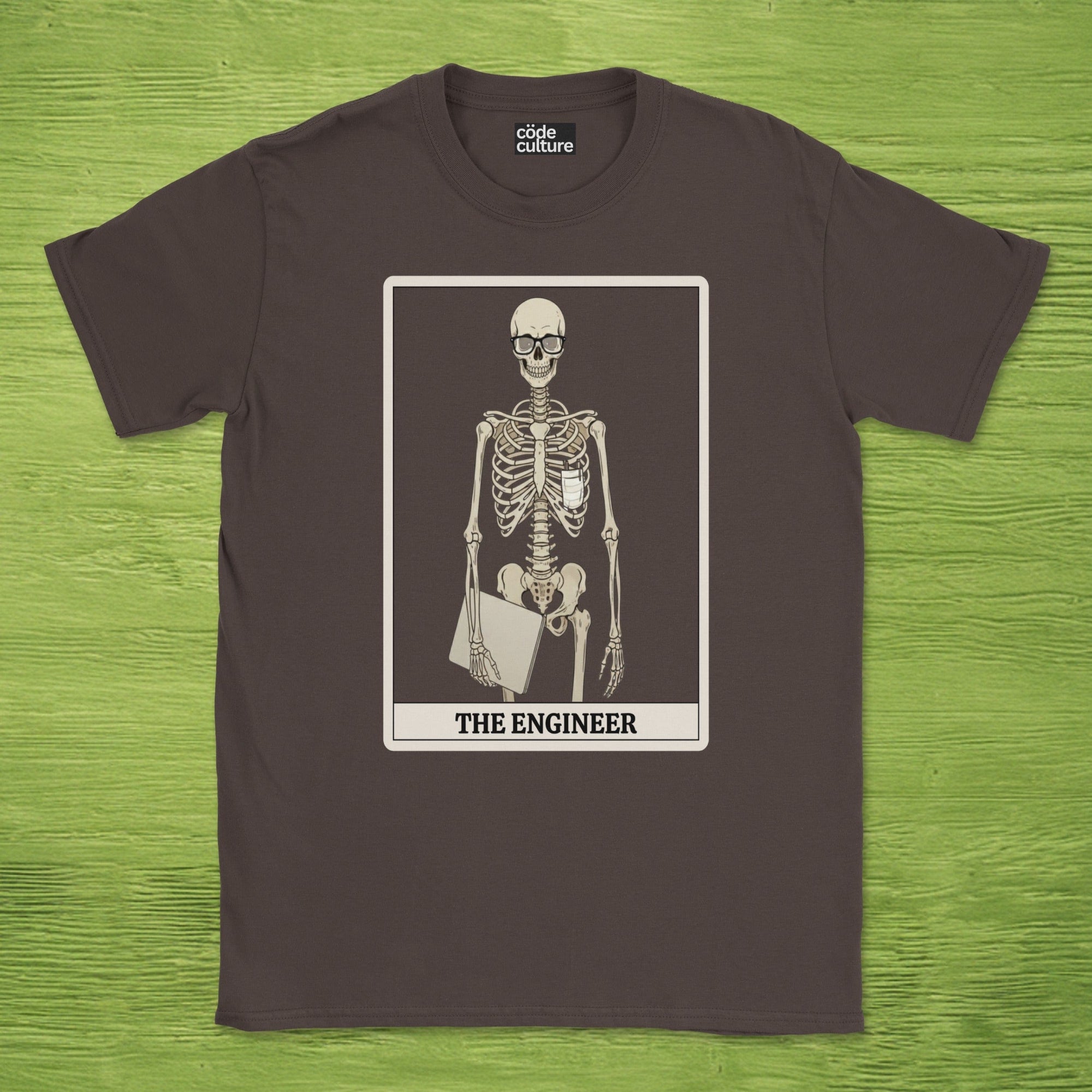 skeleton engineer shirt