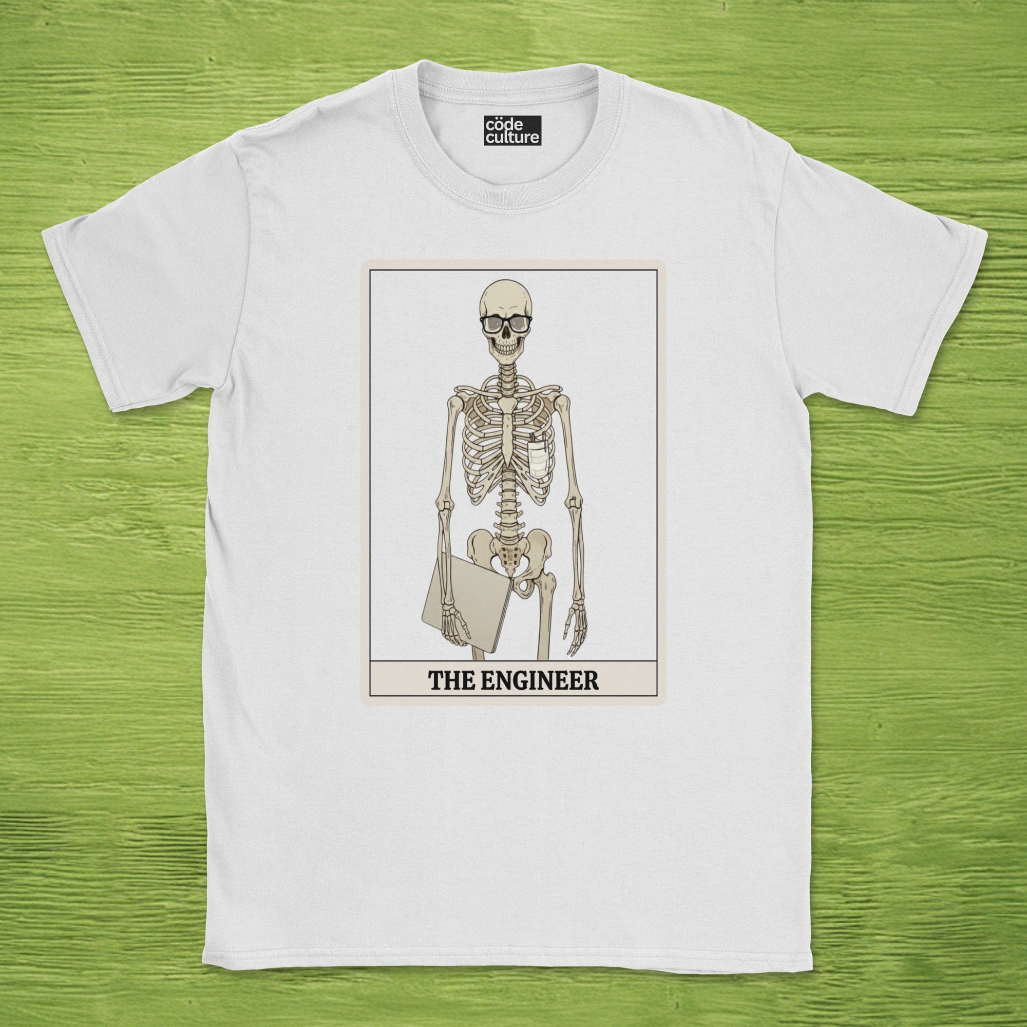 skeleton engineer shirt