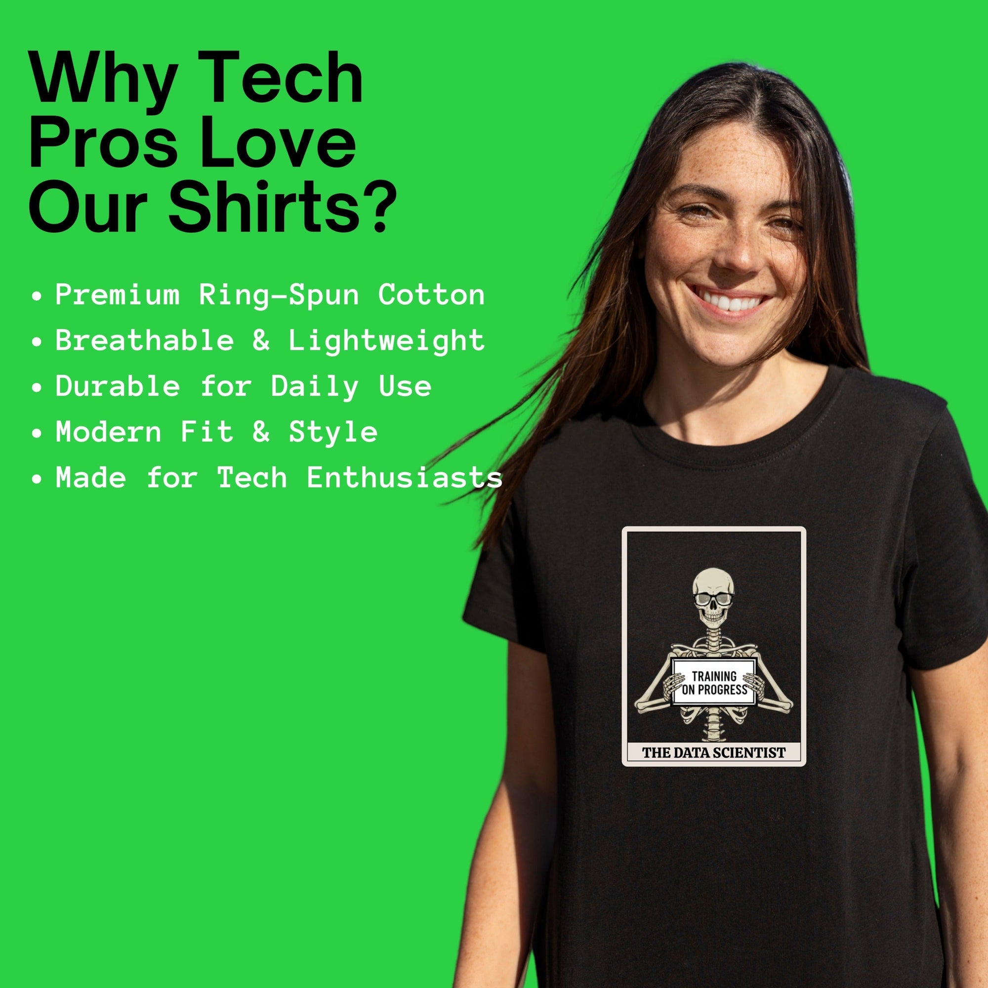 skeleton data scientist shirt