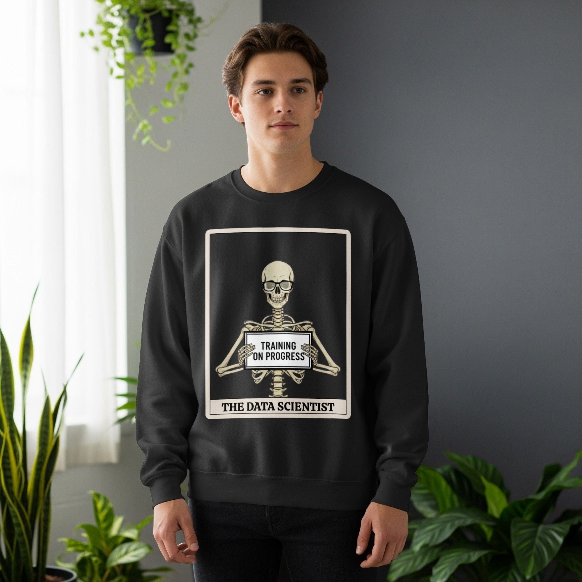 skeleton data scientist sweatshirt