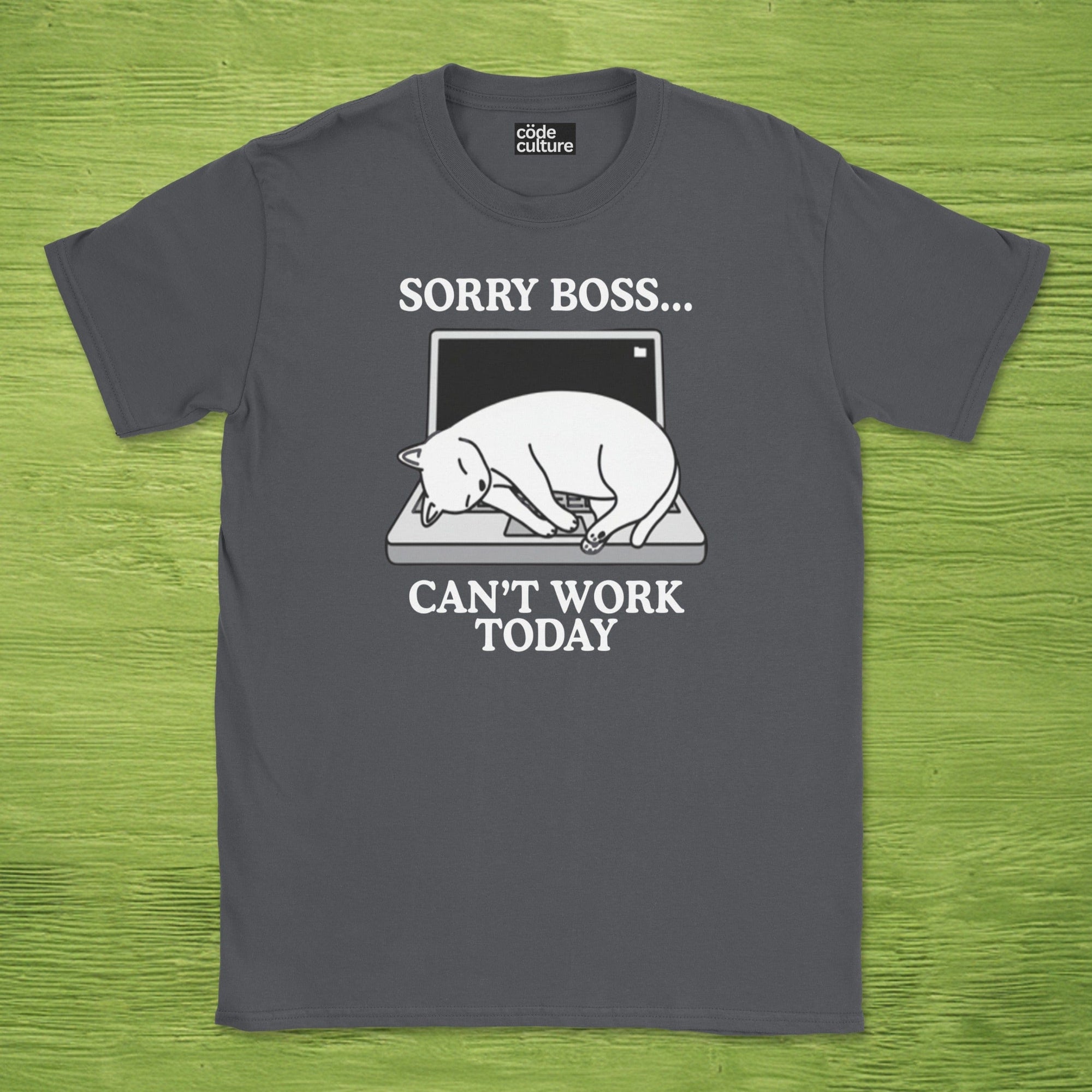 sorry boss cant work today cat shirt