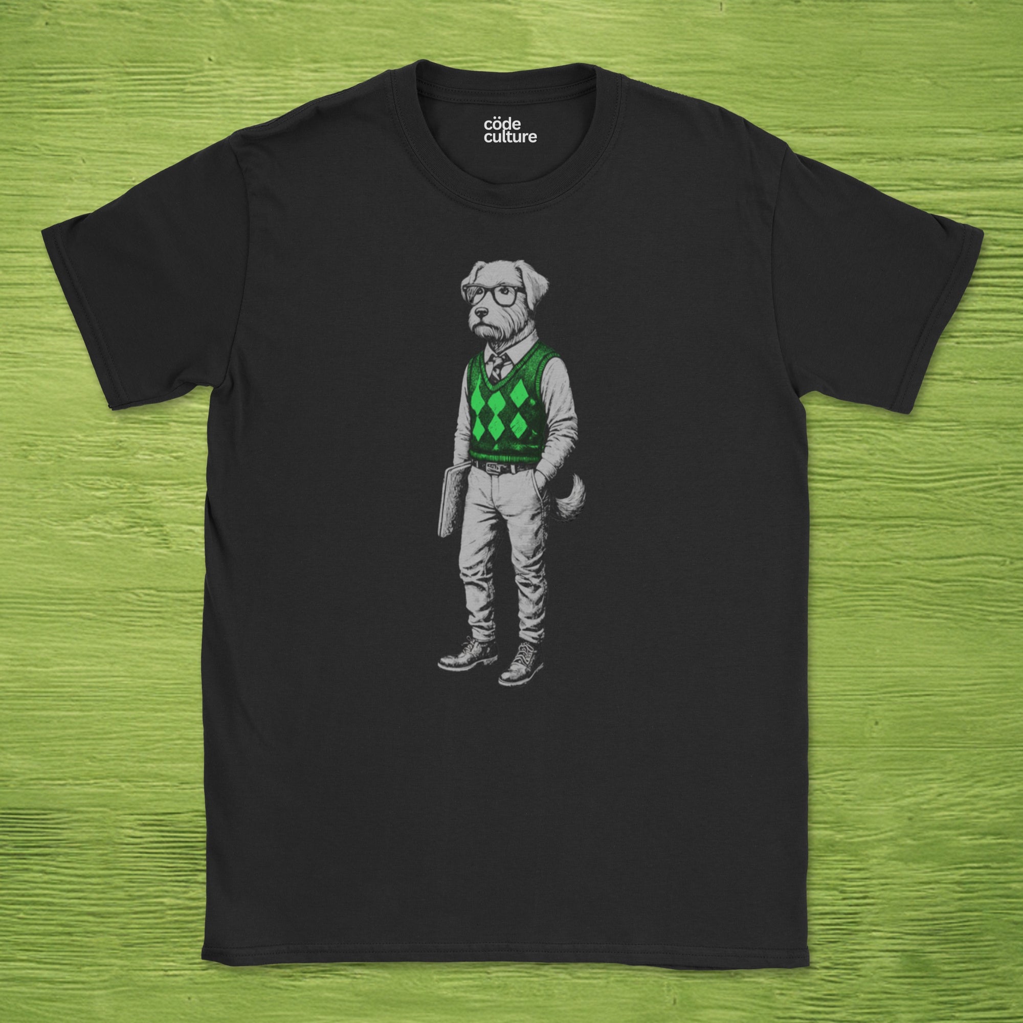 dog in sweater shirt