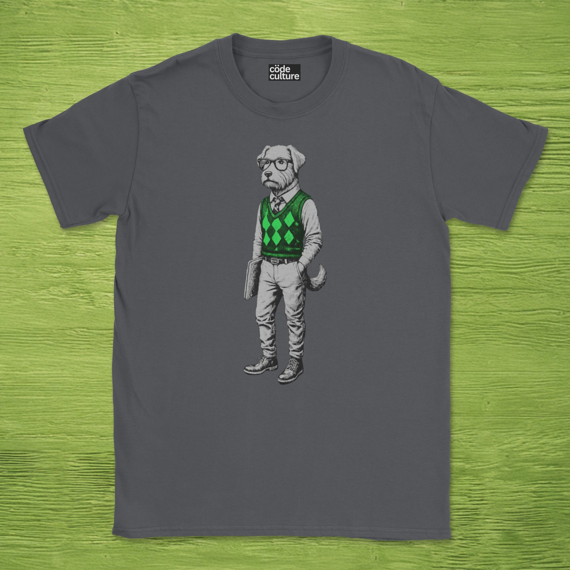 dog in sweater shirt