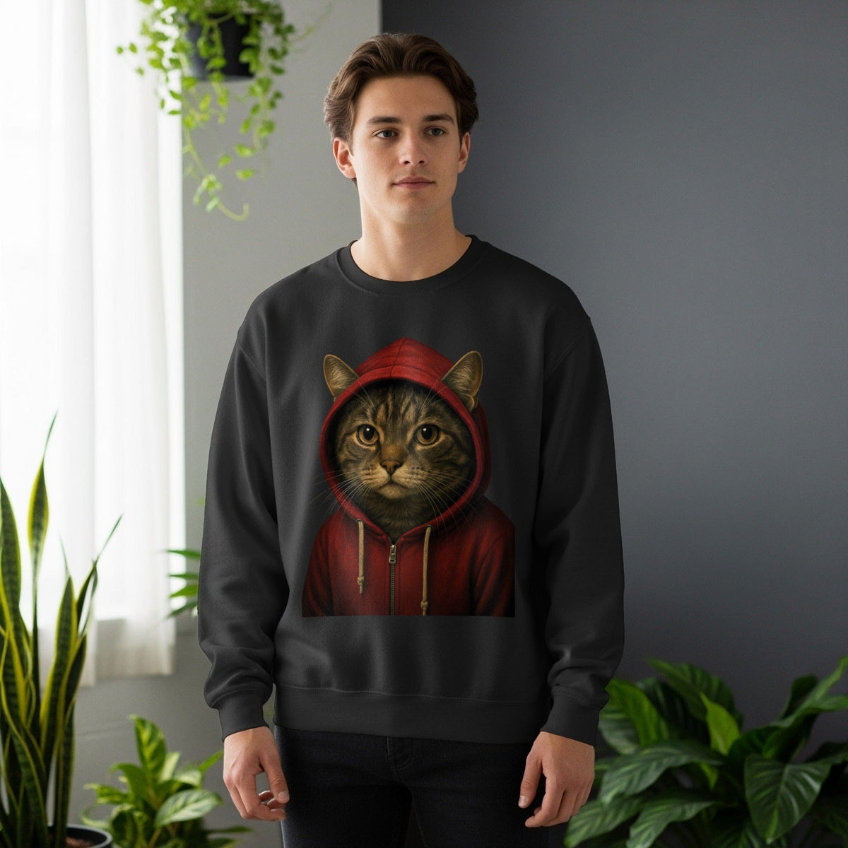 Code Culture dog in hoodie sweatshirt funny programmer Sweatshirt in S — Code Culture developer clothing
