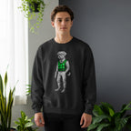 Code Culture dog in sweater sweatshirt funny programmer Sweatshirt in S — Code Culture developer clothing
