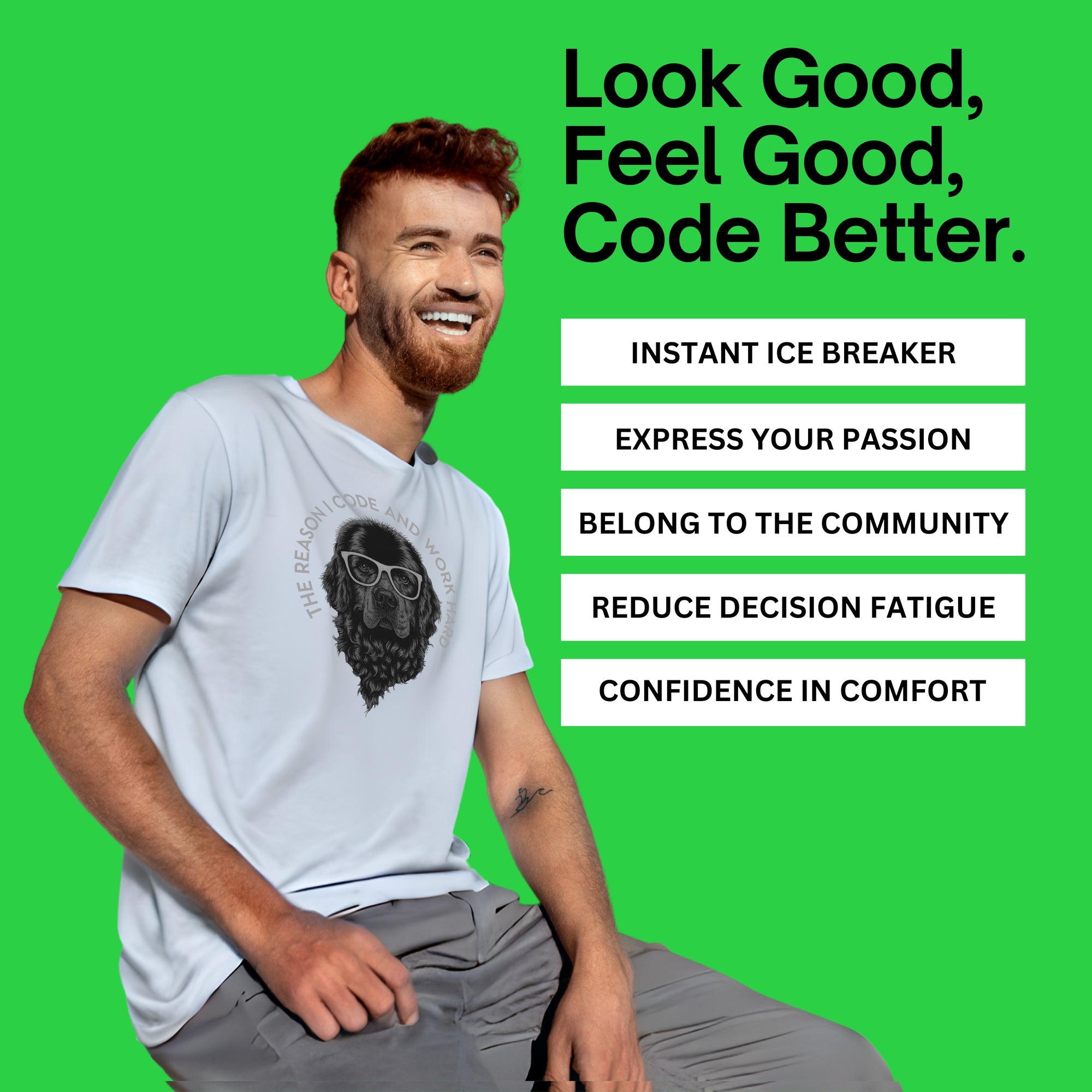 the reason i code dog shirt