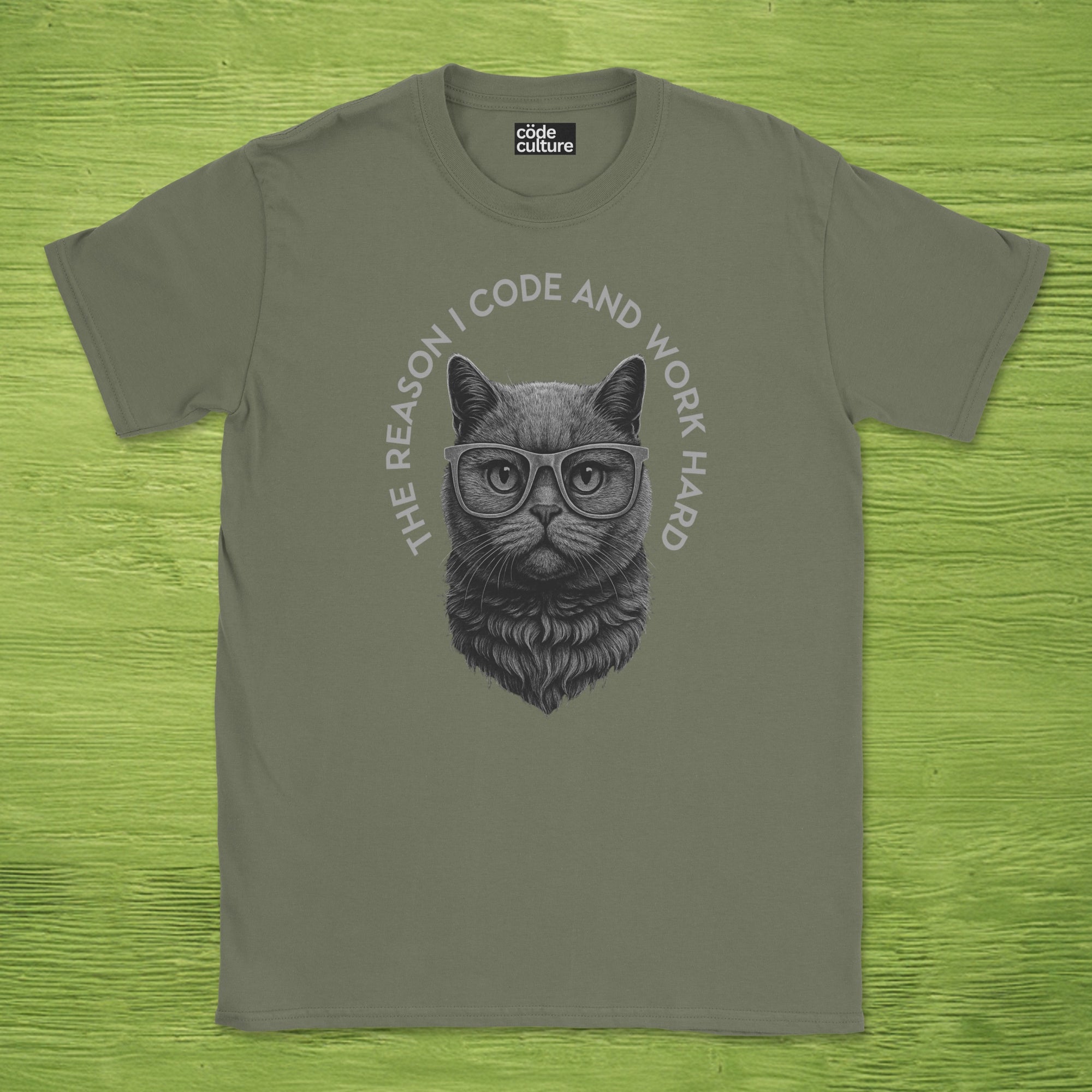 the reason i code cat shirt