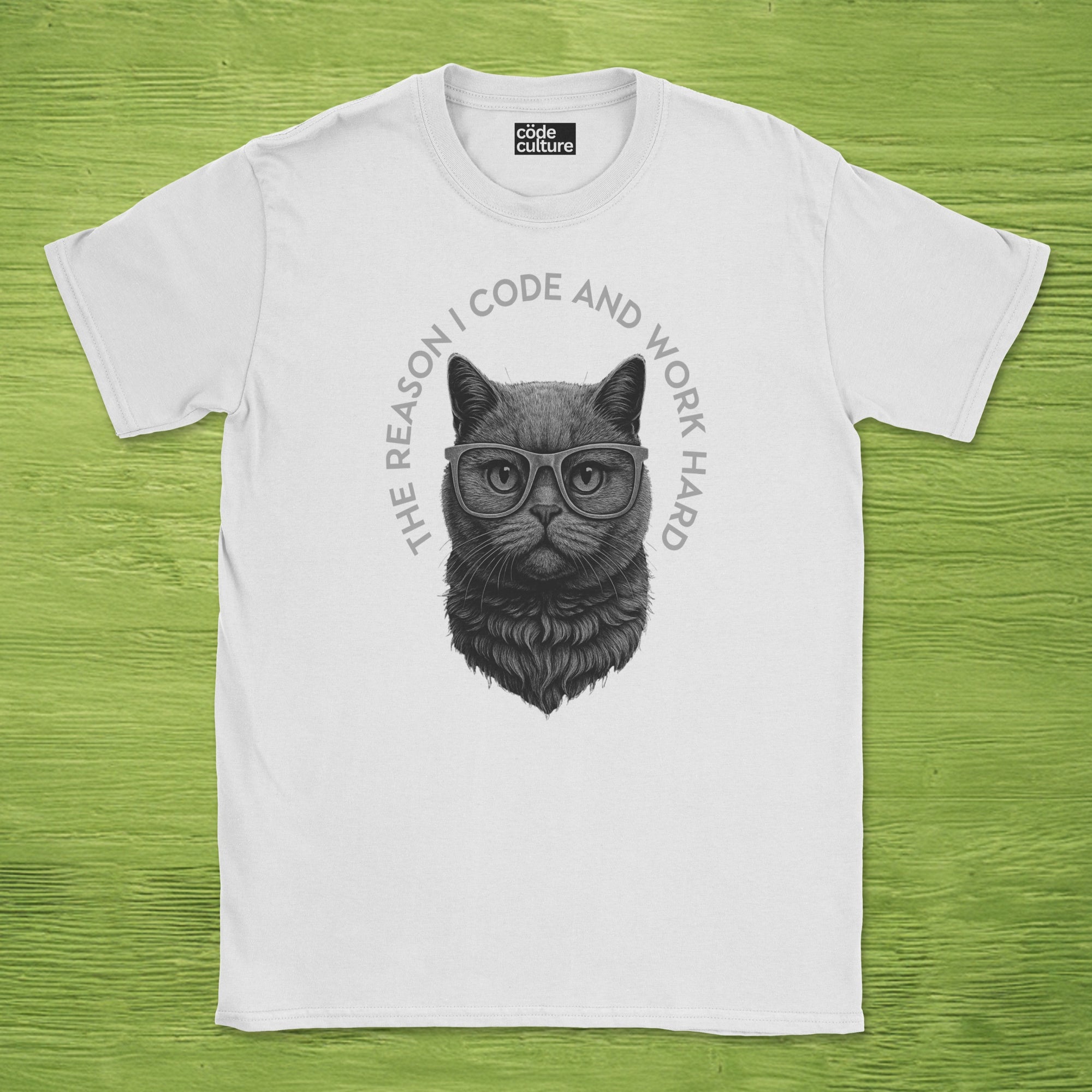 the reason i code cat shirt
