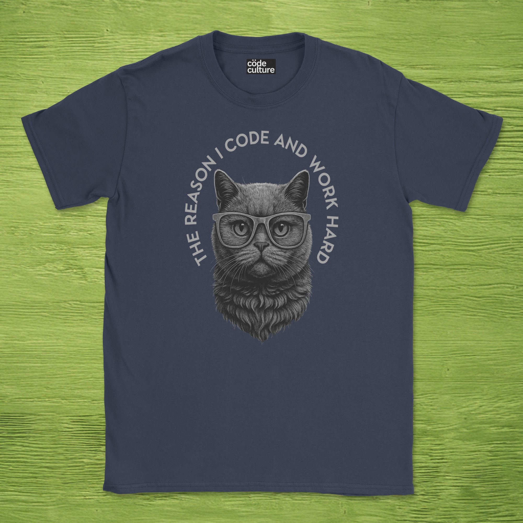 the reason i code cat shirt