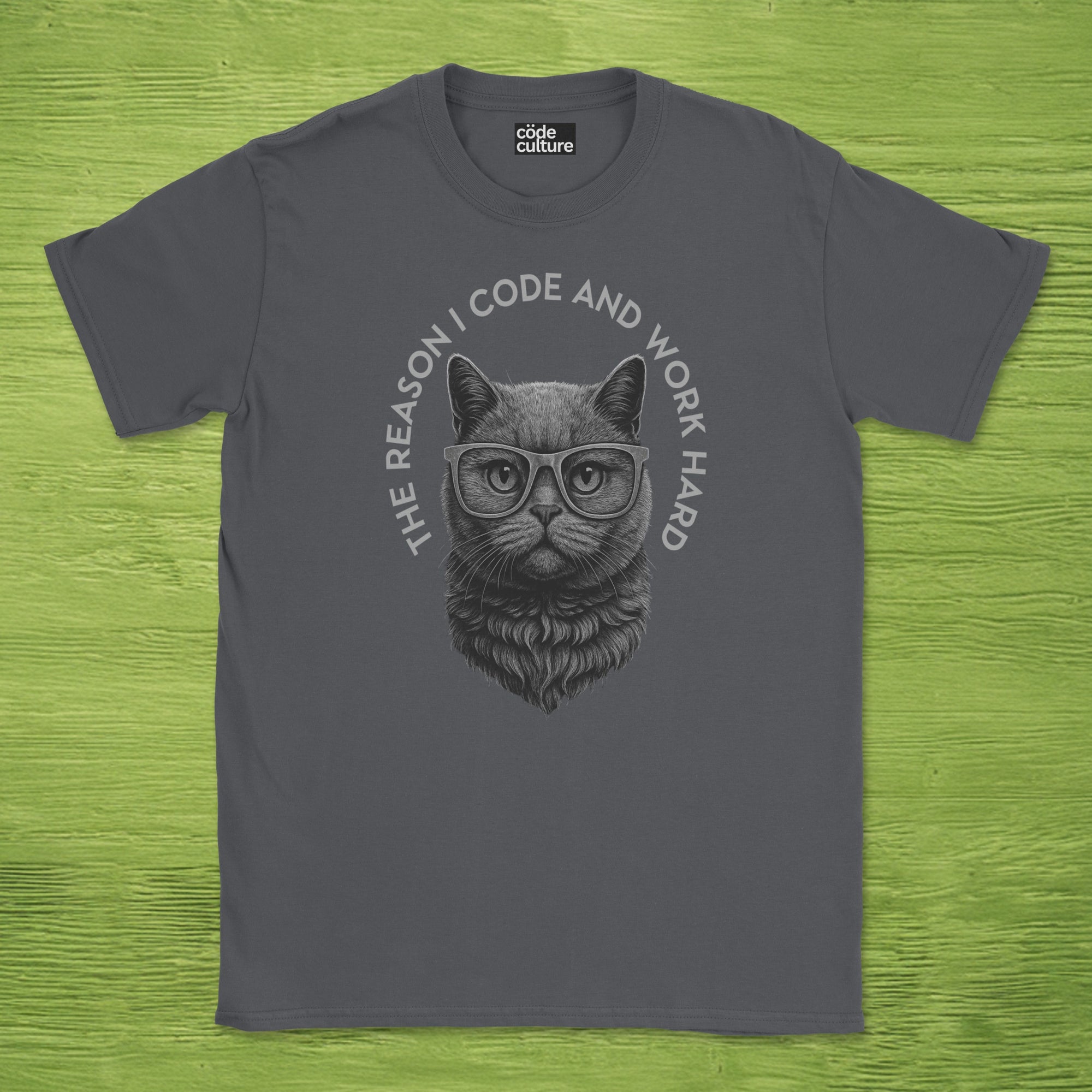 the reason i code cat shirt