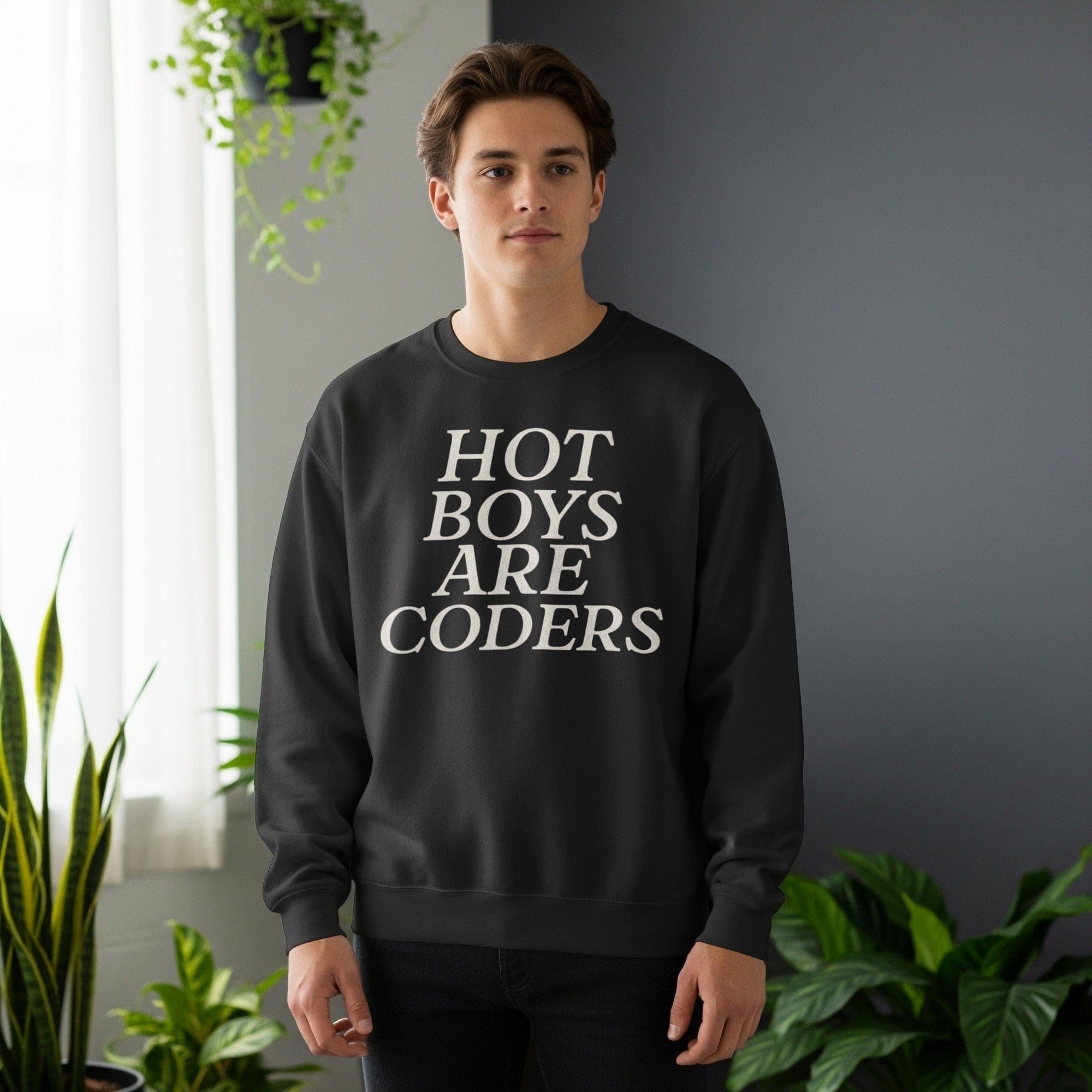 hot boys are coders sweatshirt