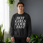 Code Culture hot girls code fast sweatshirt funny programmer Sweatshirt in S — Code Culture developer clothing