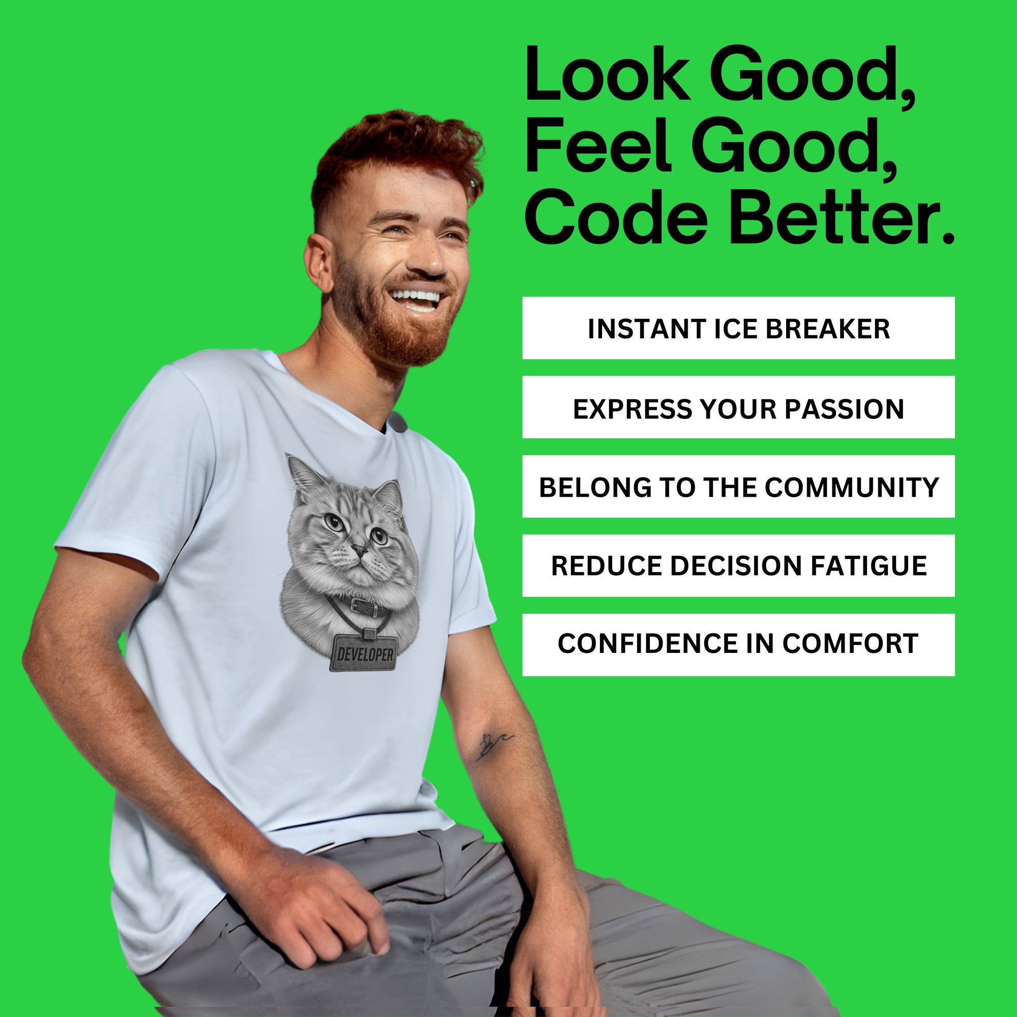 cat developer shirt