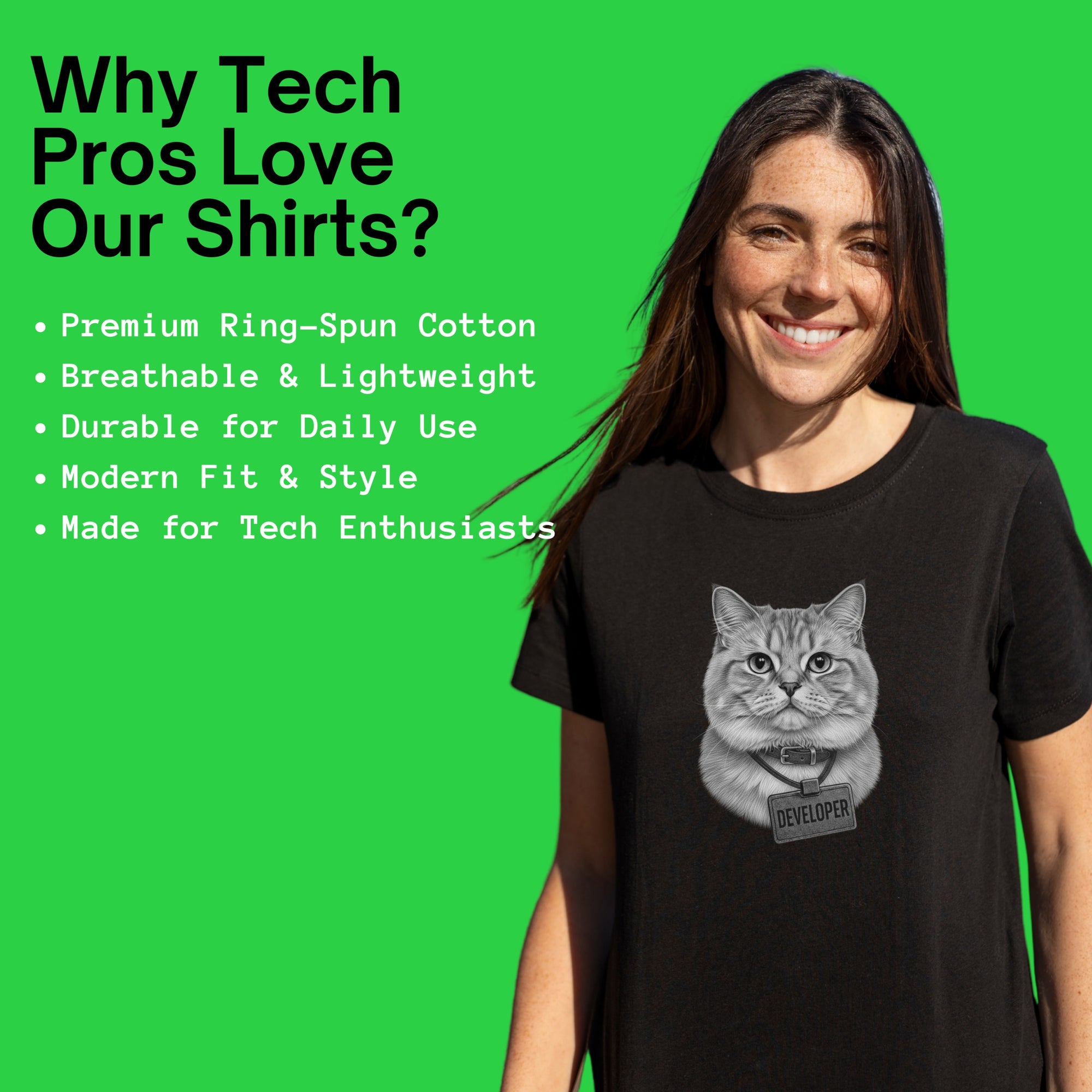 cat developer shirt
