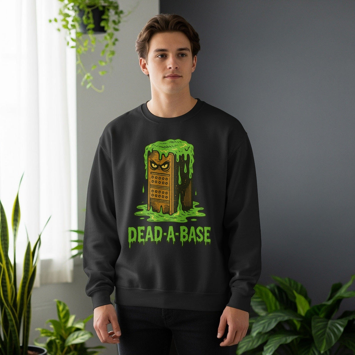 Code Culture dead a base sweatshirt funny programmer Sweatshirt in S — Code Culture developer clothing