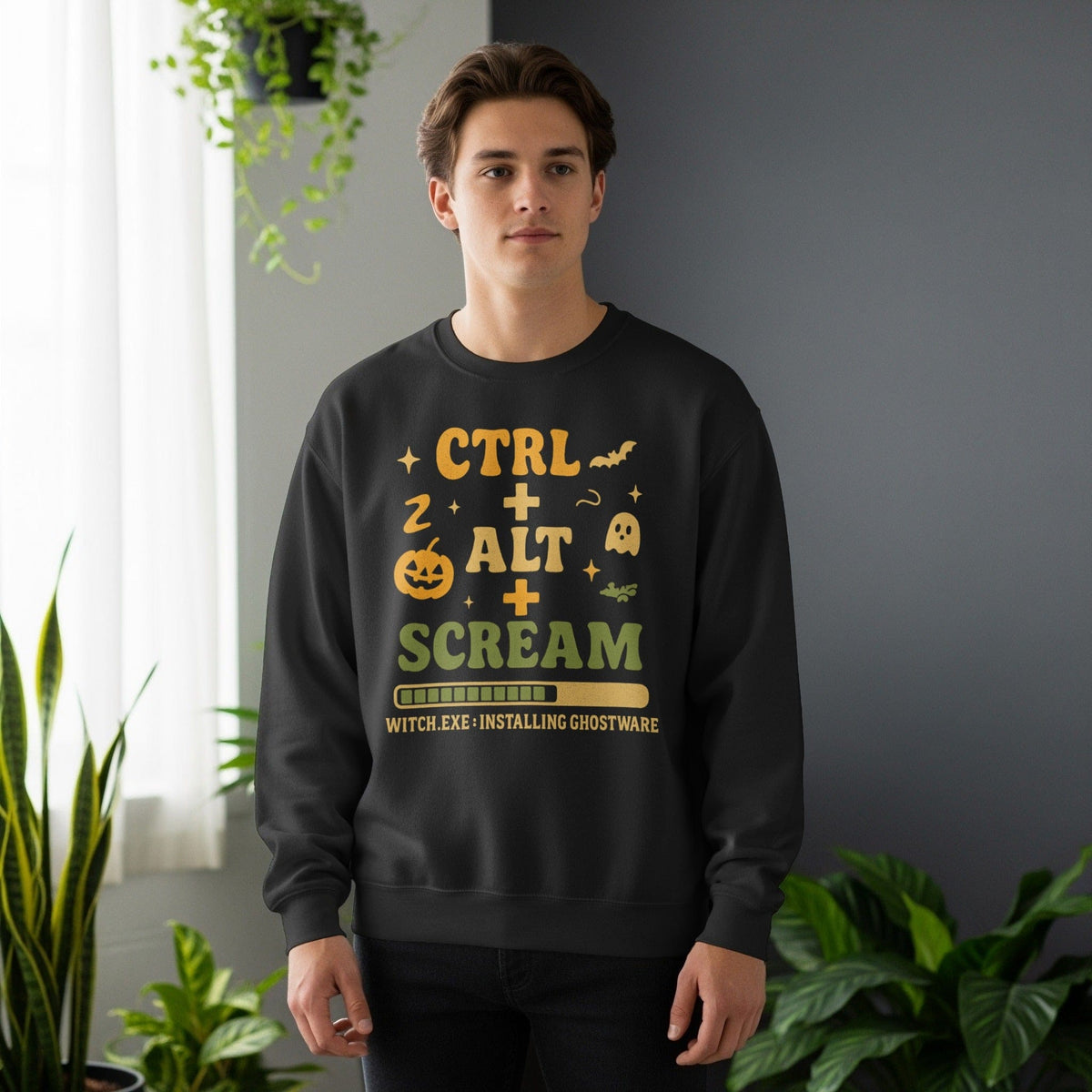 Code Culture ctrl alt scream sweatshirt funny programmer Sweatshirt in S — Code Culture developer clothing