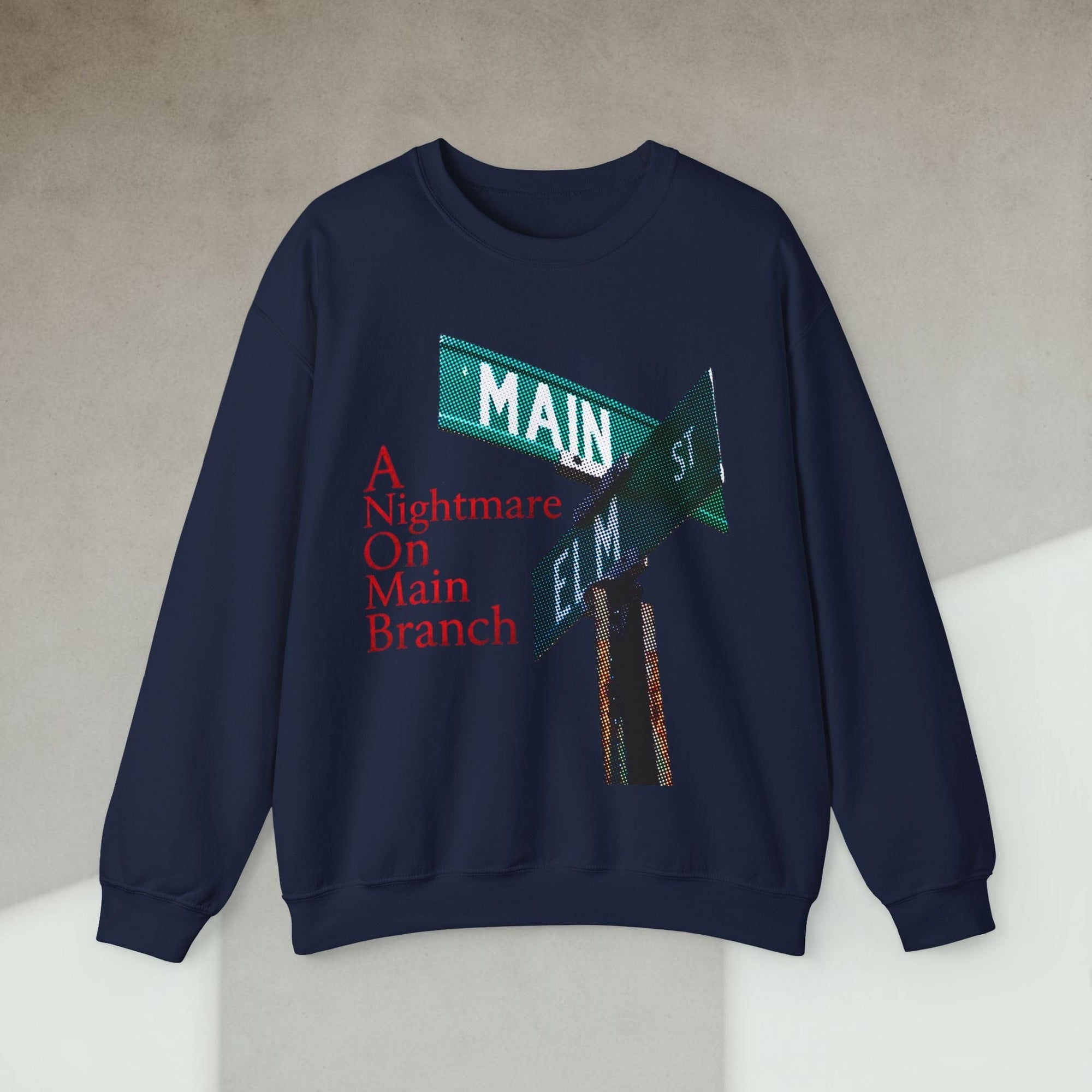 a nightmare on main branch sweatshirt