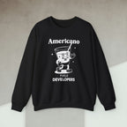 Code Culture americano fueling developers sweatshirt funny programmer Sweatshirt in S — Code Culture developer clothing