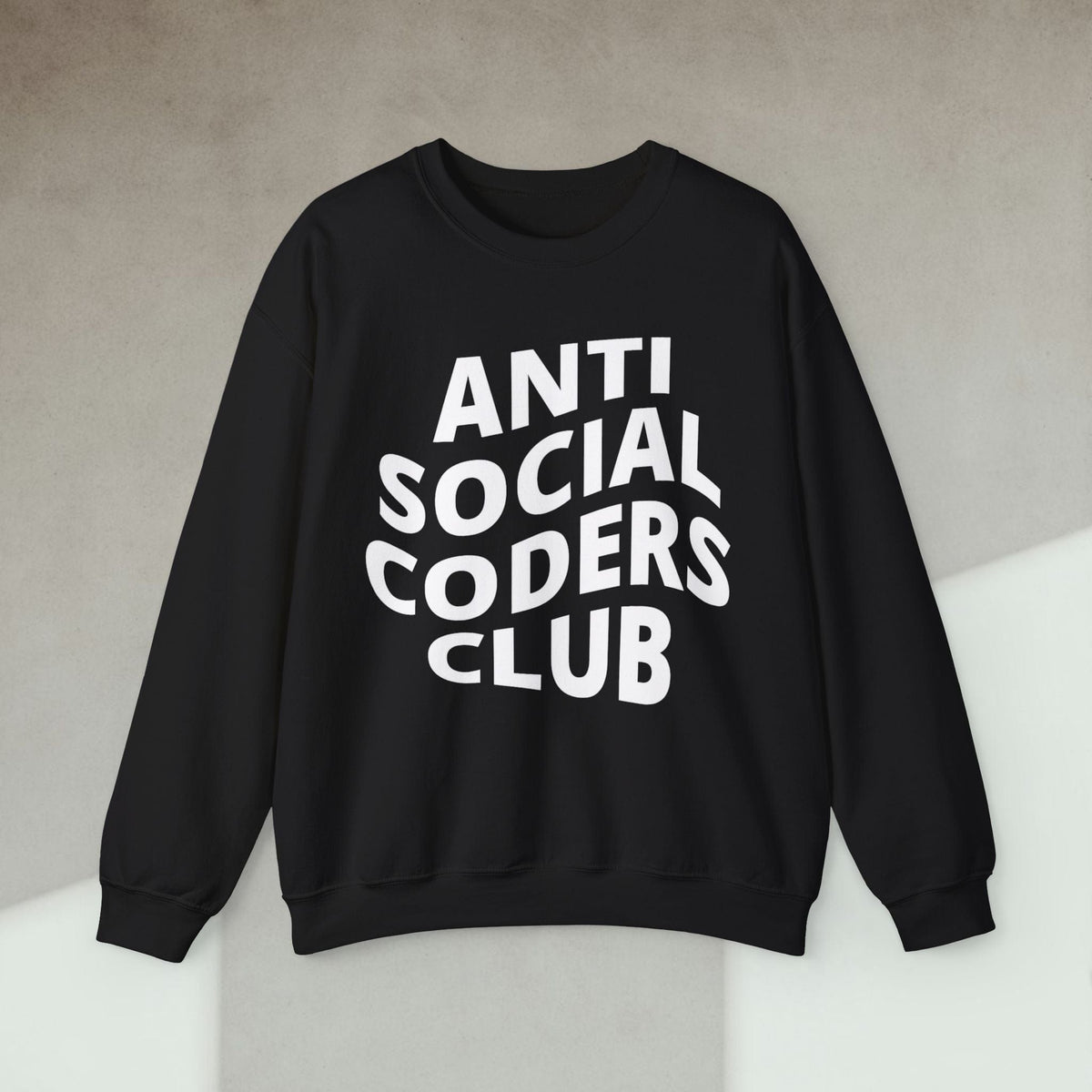 Code Culture anti social coders club sweatshirt funny programmer Sweatshirt in S — Code Culture developer clothing