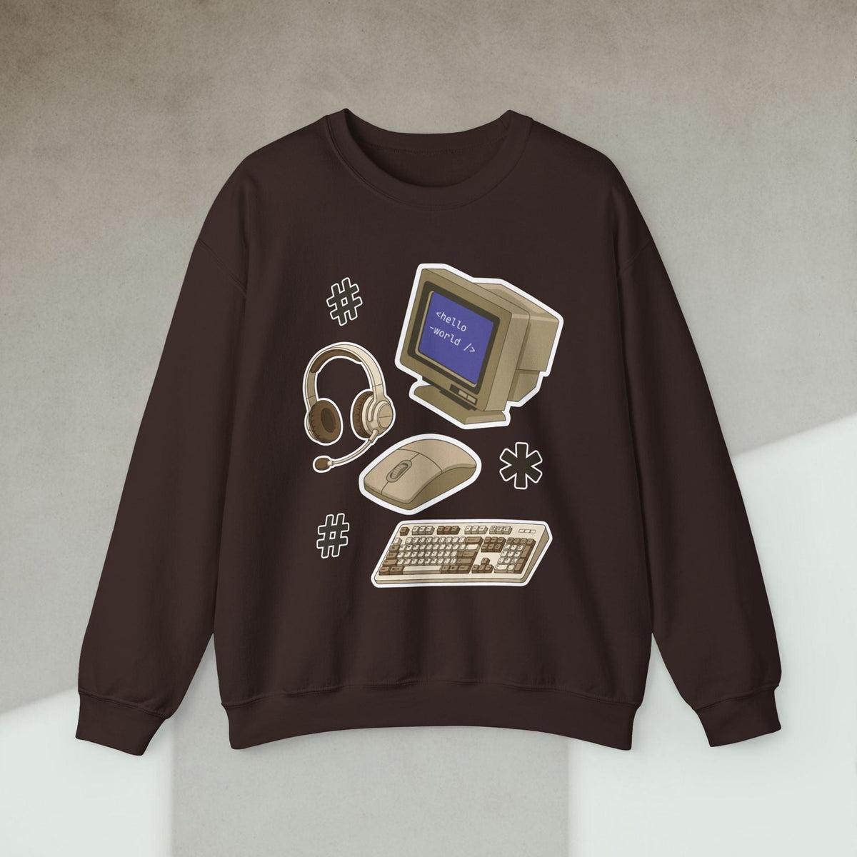 Code Culture developer essential sticker sweatshirt funny programmer Sweatshirt in S — Code Culture developer clothing