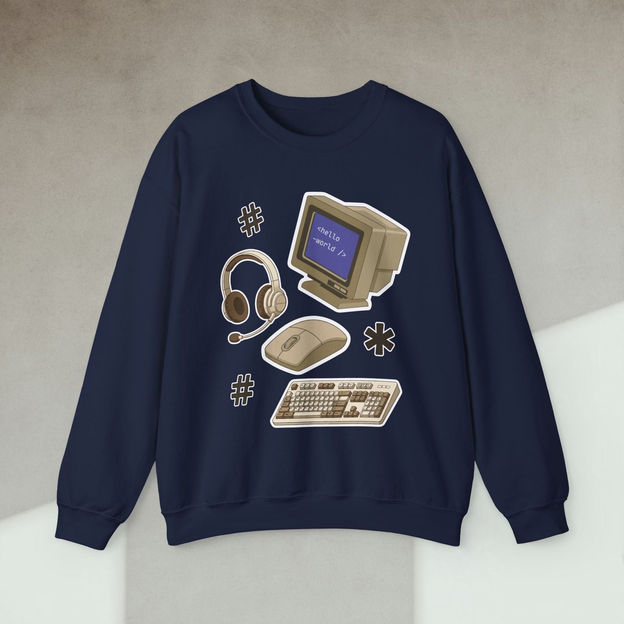 developer essential sticker sweatshirt