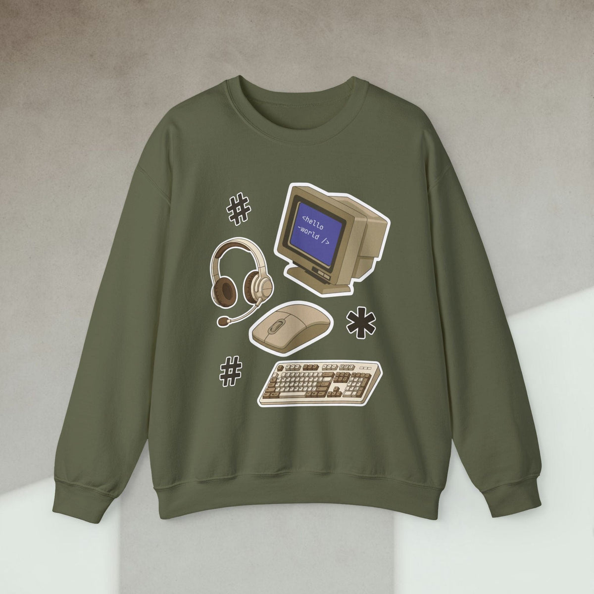 Code Culture developer essential sticker sweatshirt funny programmer Sweatshirt in S — Code Culture developer clothing