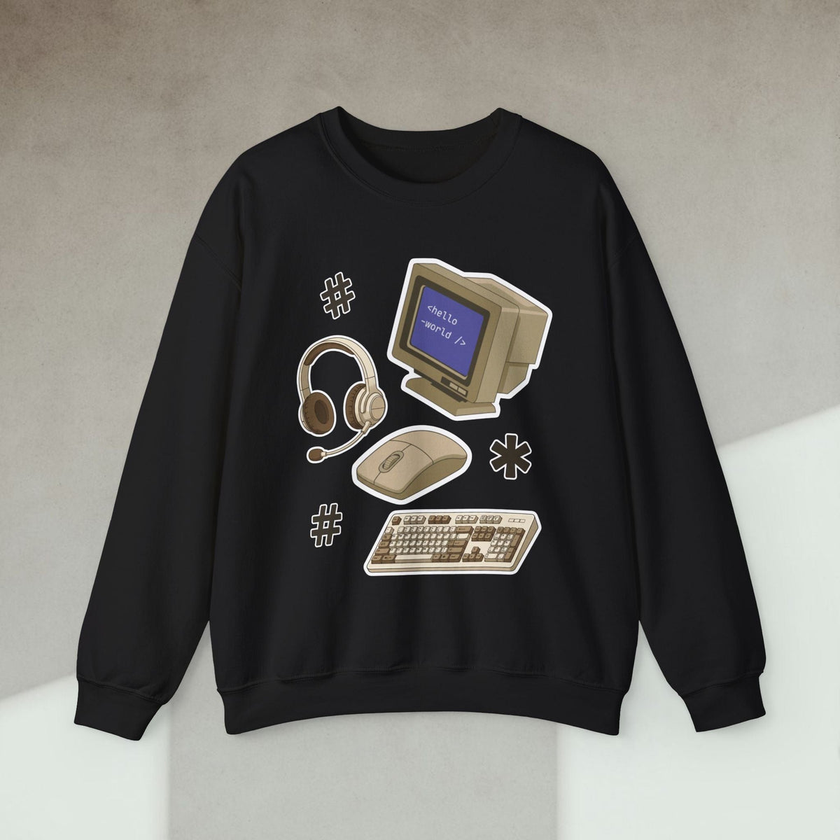 Code Culture developer essential sticker sweatshirt funny programmer Sweatshirt in S — Code Culture developer clothing
