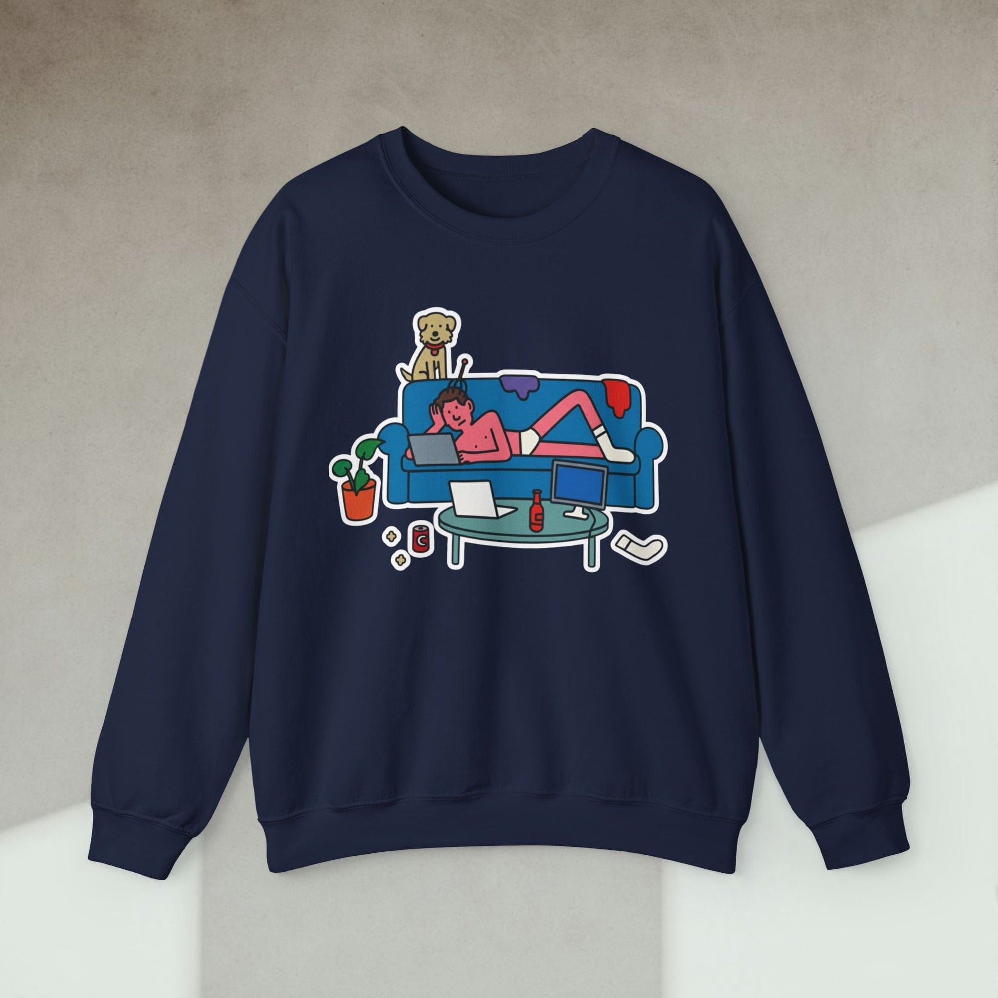 developer living room sweatshirt