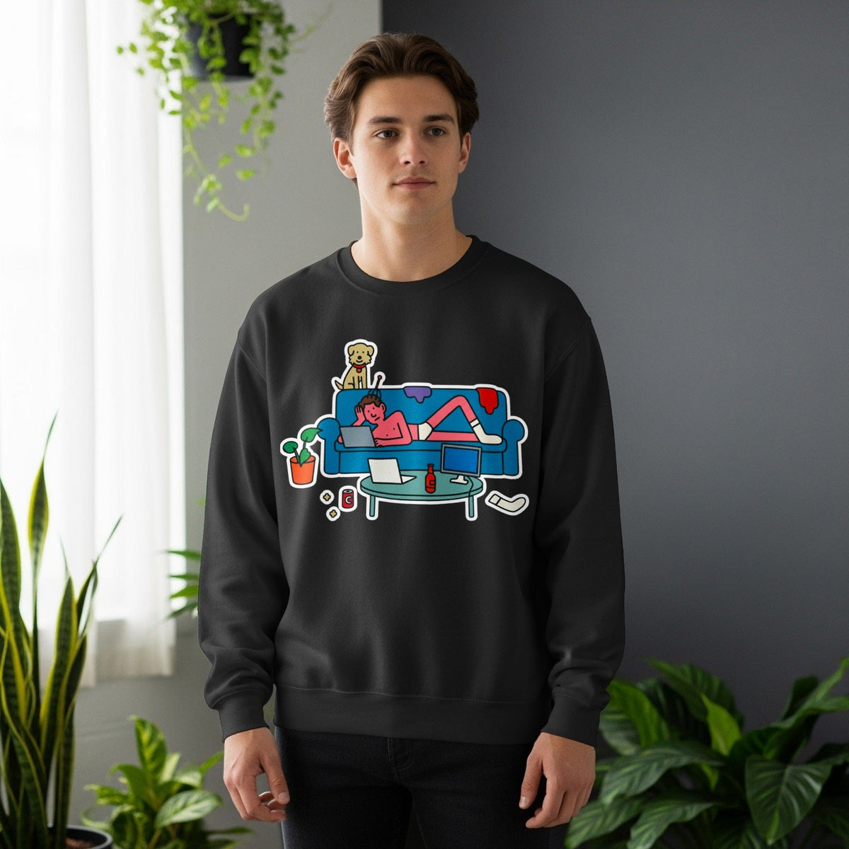 Code Culture developer living room sweatshirt funny programmer Sweatshirt in S — Code Culture developer clothing