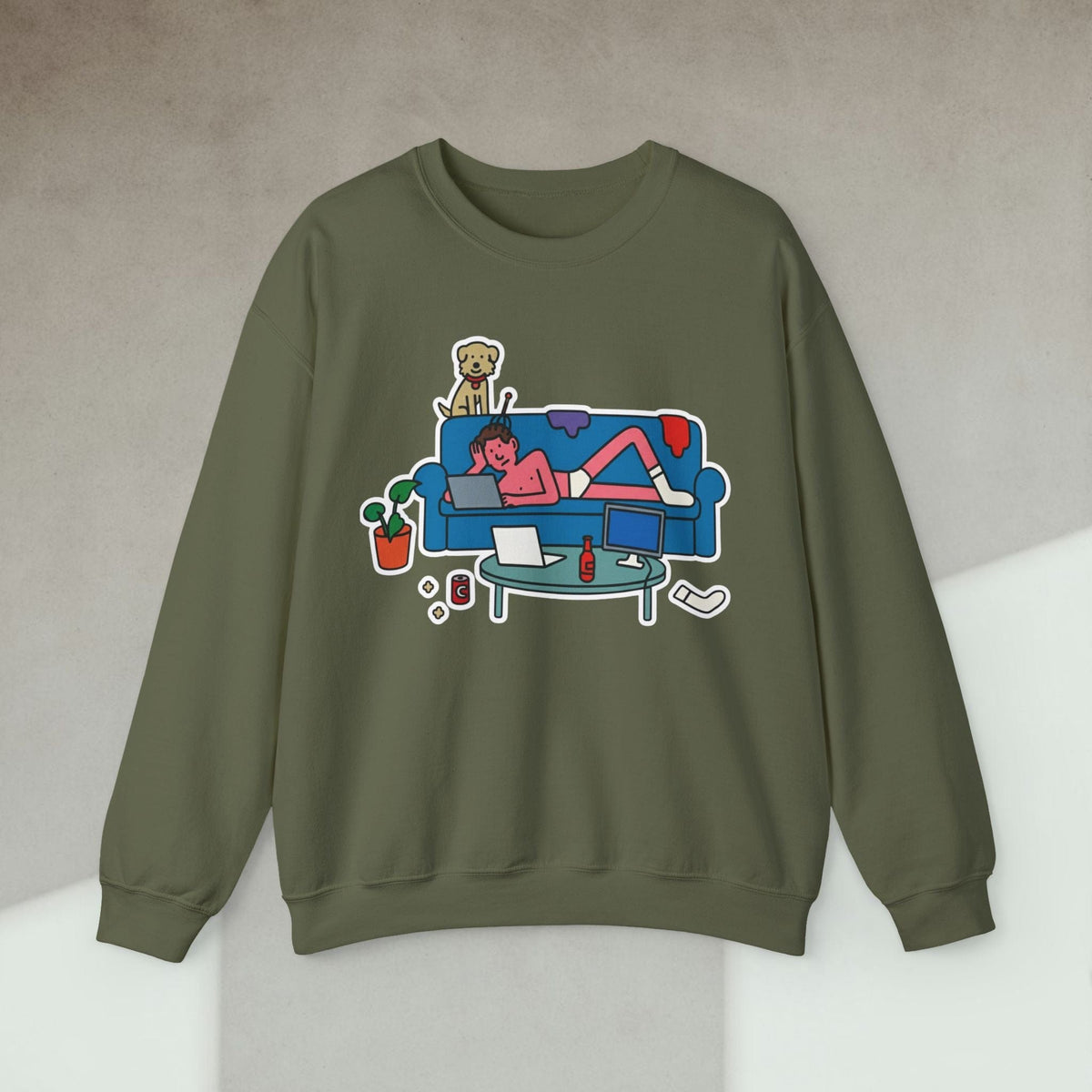 Code Culture developer living room sweatshirt funny programmer Sweatshirt in S — Code Culture developer clothing