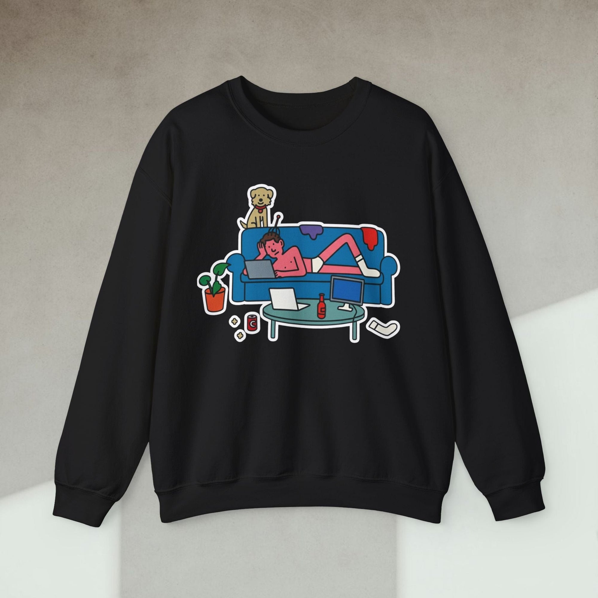 developer living room sweatshirt