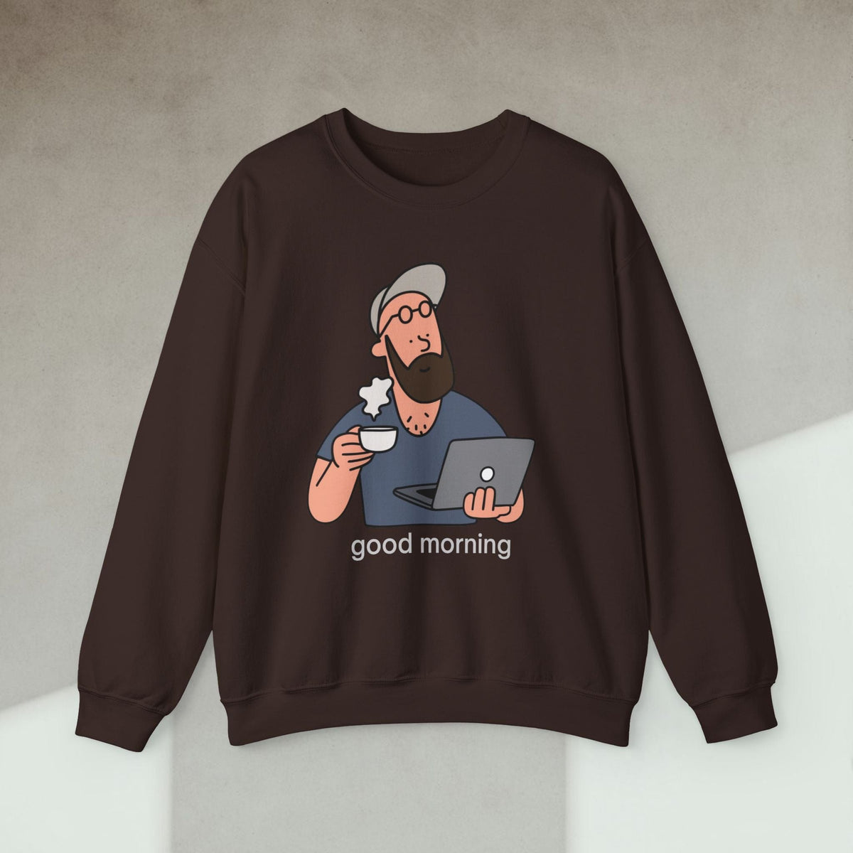 Code Culture developers morning sweatshirt funny programmer Sweatshirt in S — Code Culture developer clothing