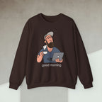 Code Culture developers morning sweatshirt funny programmer Sweatshirt in S — Code Culture developer clothing