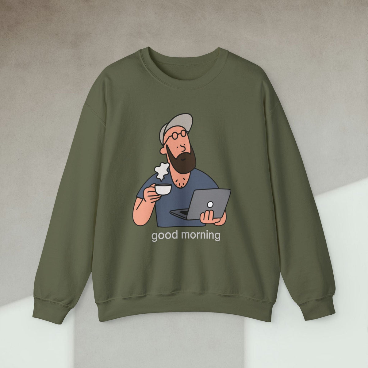 Code Culture developers morning sweatshirt funny programmer Sweatshirt in S — Code Culture developer clothing