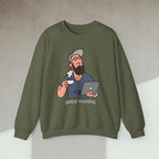 Code Culture developers morning sweatshirt funny programmer Sweatshirt in S — Code Culture developer clothing