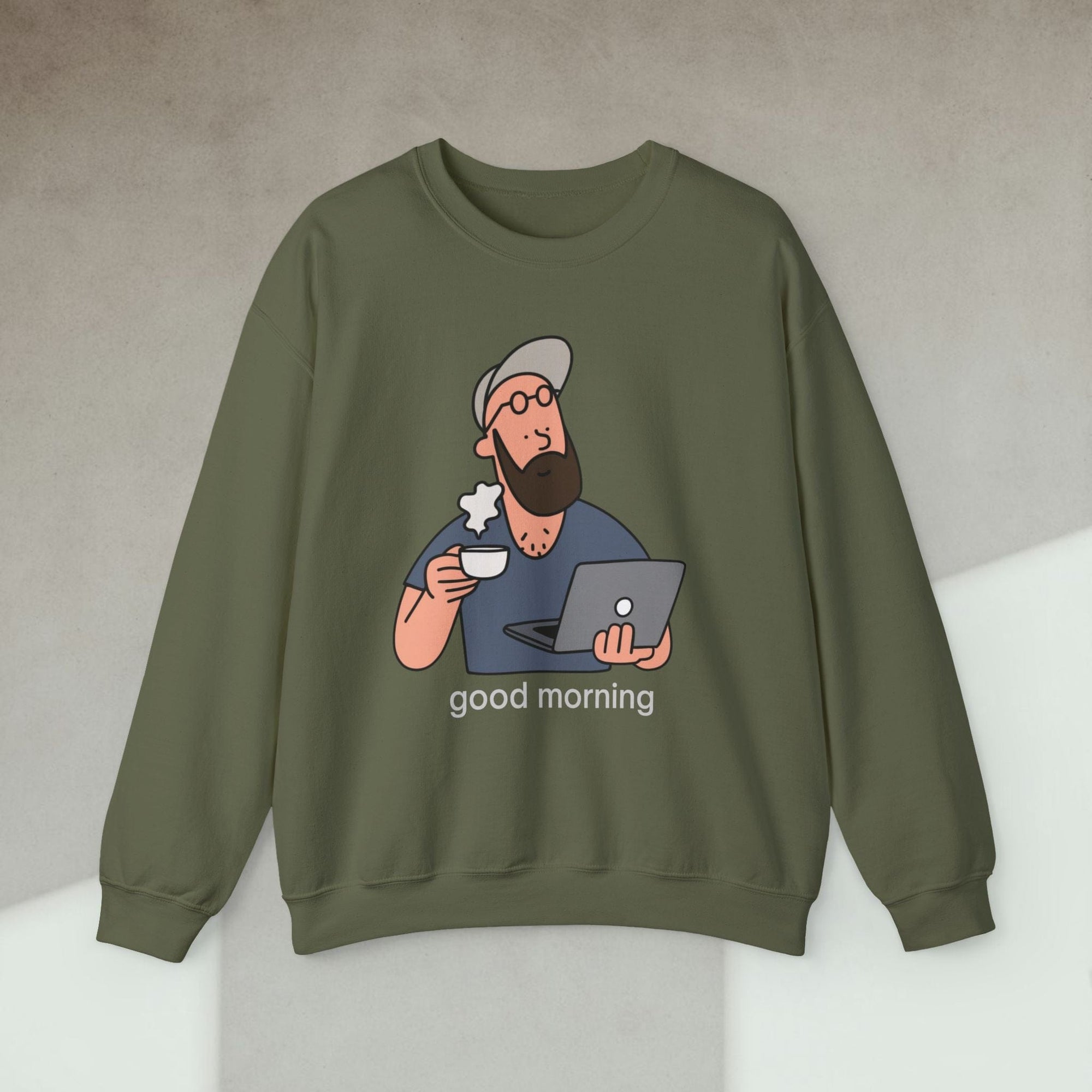 developers morning sweatshirt