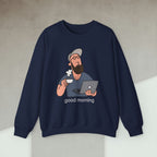 Code Culture developers morning sweatshirt funny programmer Sweatshirt in S — Code Culture developer clothing