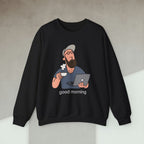 Code Culture developers morning sweatshirt funny programmer Sweatshirt in S — Code Culture developer clothing