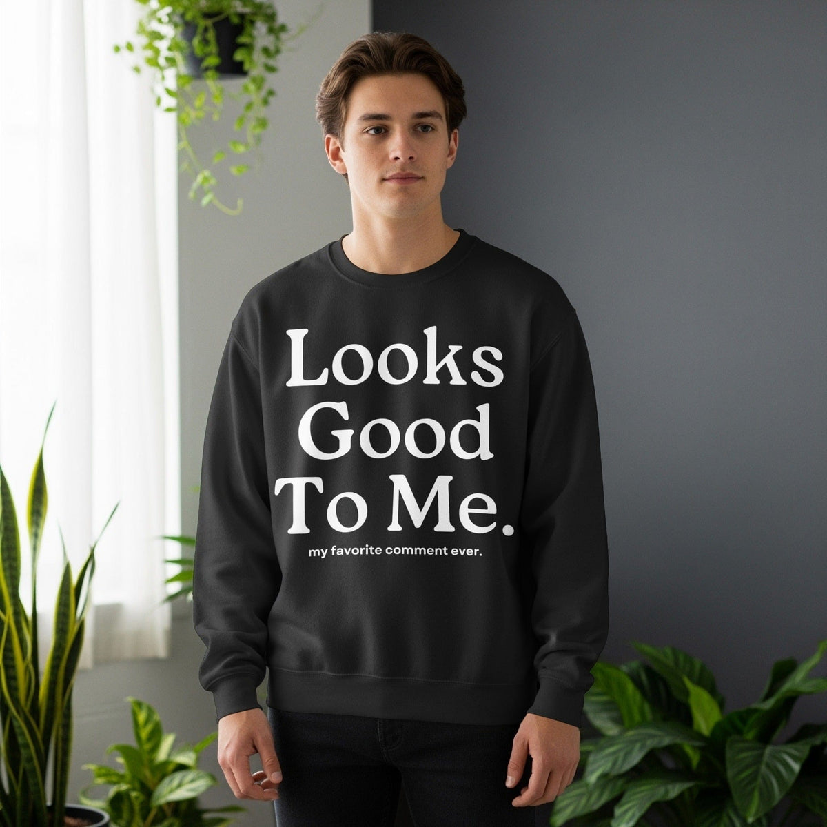 Code Culture looks good to me sweatshirt funny programmer Sweatshirt in S — Code Culture developer clothing