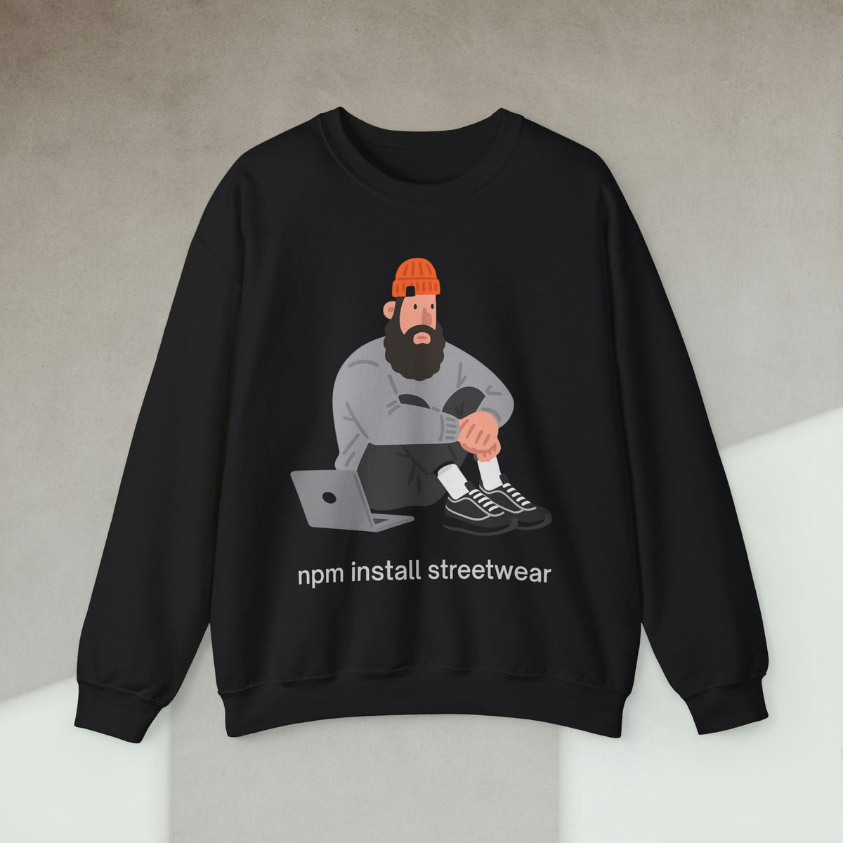 Code Culture npm install streetwear sweatshirt funny programmer Sweatshirt in S — Code Culture developer clothing