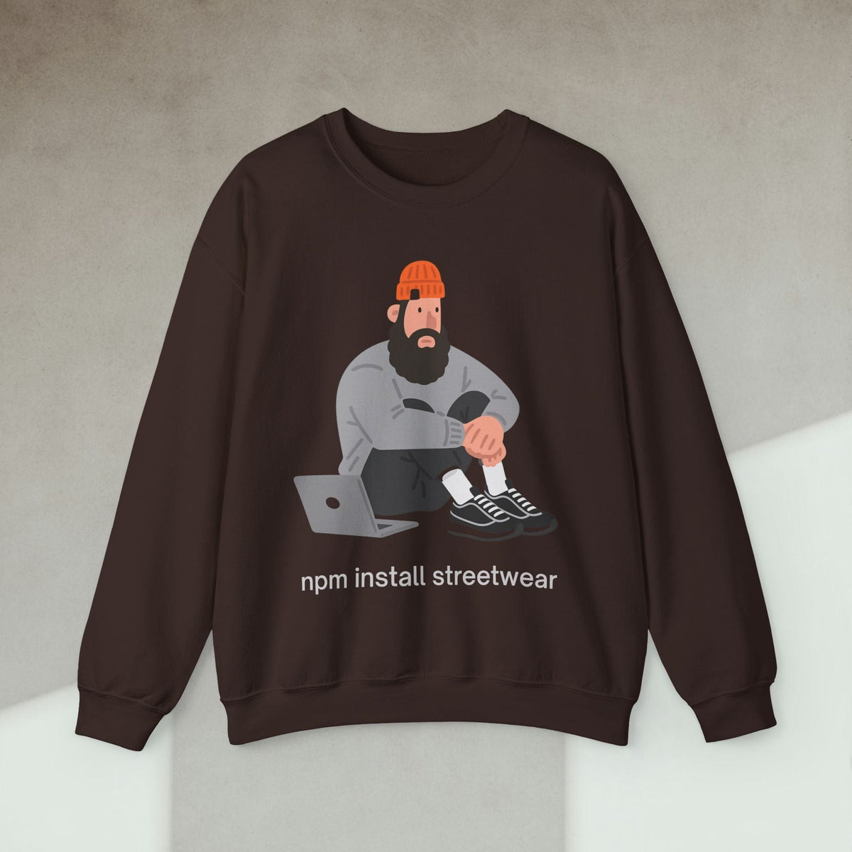 Code Culture npm install streetwear sweatshirt funny programmer Sweatshirt in S — Code Culture developer clothing