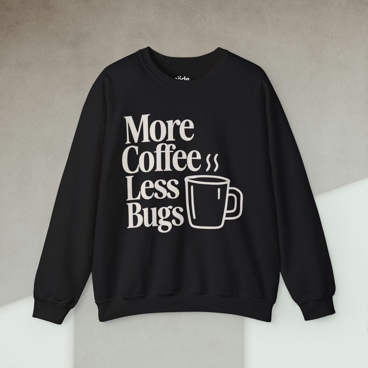 Code Culture More Coffee Less Debugs Sweatshirt funny programmer Sweatshirt in S — Code Culture developer clothing