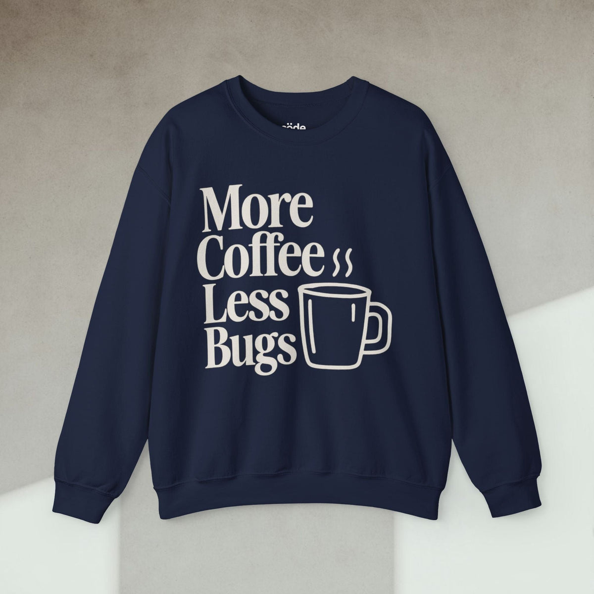 Code Culture More Coffee Less Debugs Sweatshirt funny programmer Sweatshirt in S — Code Culture developer clothing