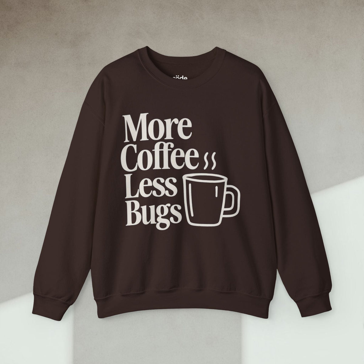 Code Culture More Coffee Less Debugs Sweatshirt funny programmer Sweatshirt in S — Code Culture developer clothing