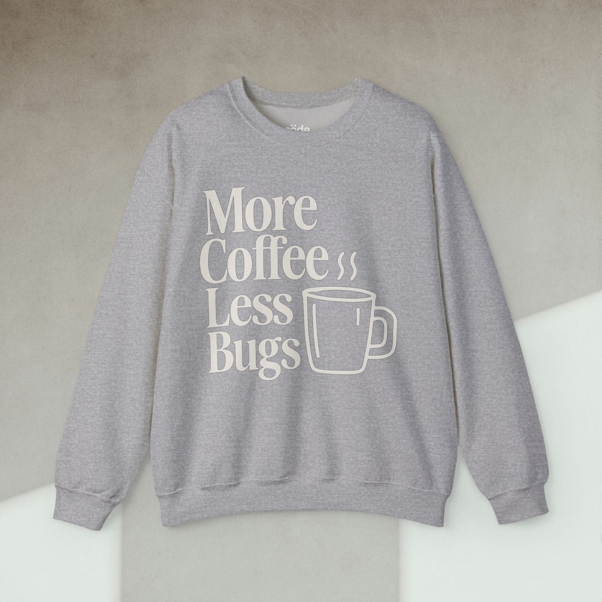 Code Culture More Coffee Less Debugs Sweatshirt funny programmer Sweatshirt in S — Code Culture developer clothing