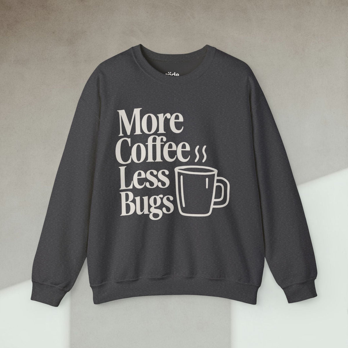Code Culture More Coffee Less Debugs Sweatshirt funny programmer Sweatshirt in S — Code Culture developer clothing