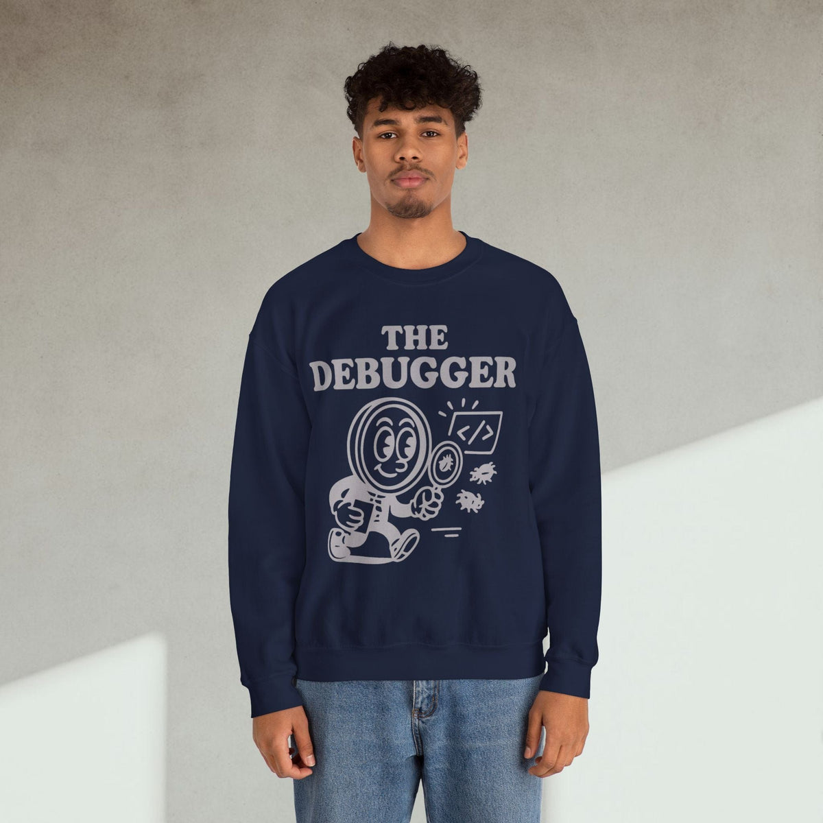 Code Culture the debugger Sweatshirt funny programmer Sweatshirt in S — Code Culture developer clothing