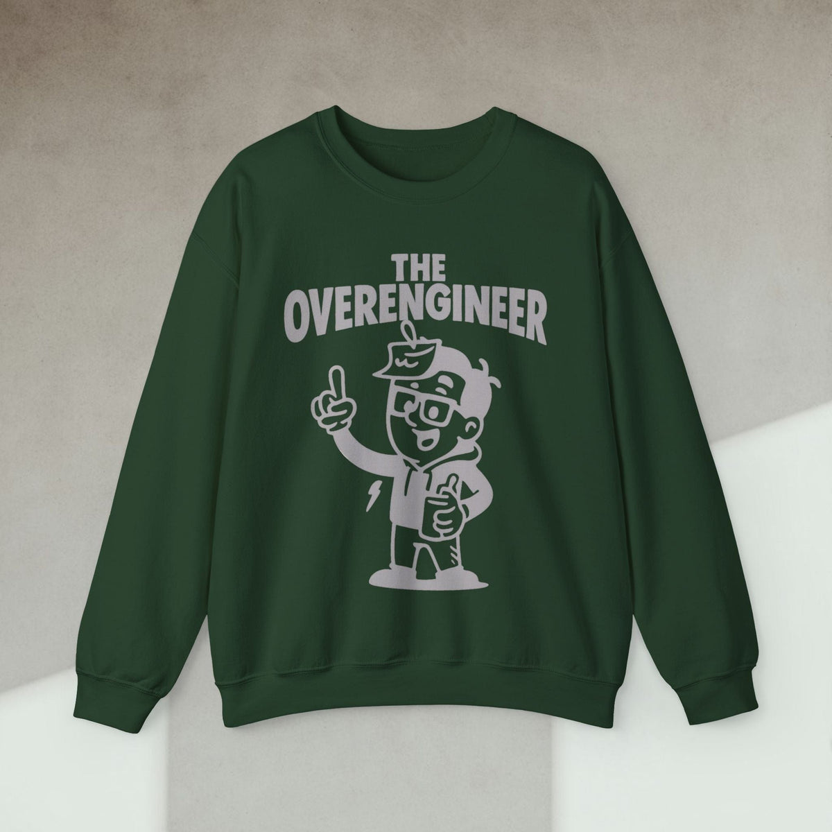 Code Culture the overengineer Sweatshirt funny programmer Sweatshirt in S — Code Culture developer clothing